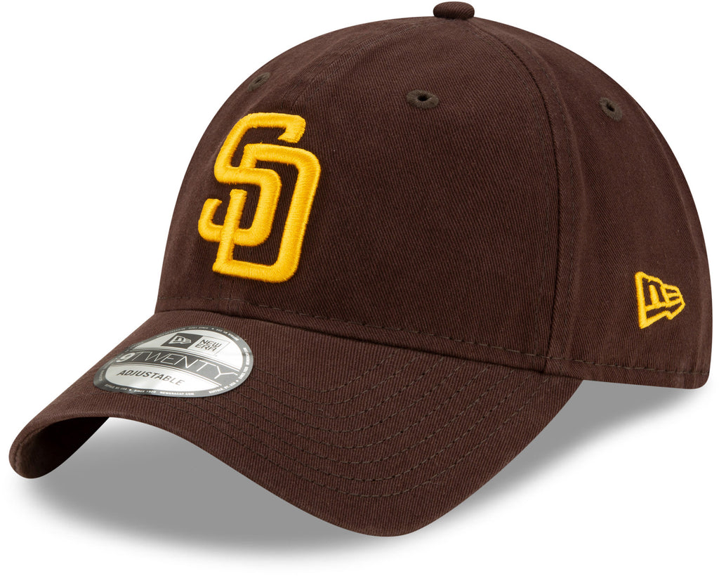 San Diego Padres New Era 9Twenty MLB Core Classic Brown Baseball Cap - pumpheadgear, baseball caps