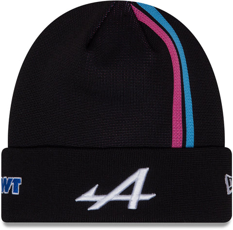 Alpine F1 New Era Esteban Pierre Gasly Stripe Knit Beanie - lovemycap