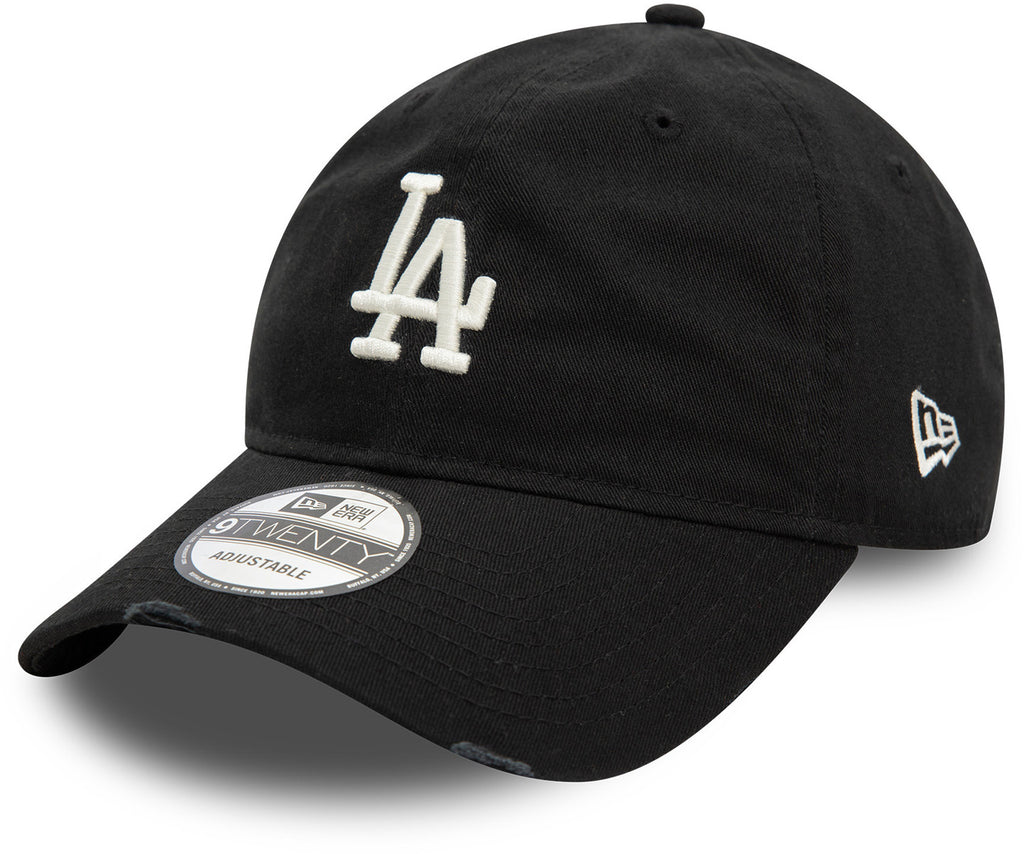 Los Angeles Dodgers New Era 9Twenty Distressed Black Baseball Cap