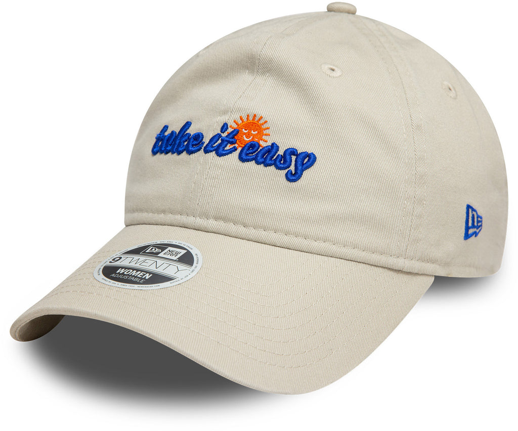 Womens New Era 9Twenty Take It Easy Stone Cap - pumpheadgear, baseball caps