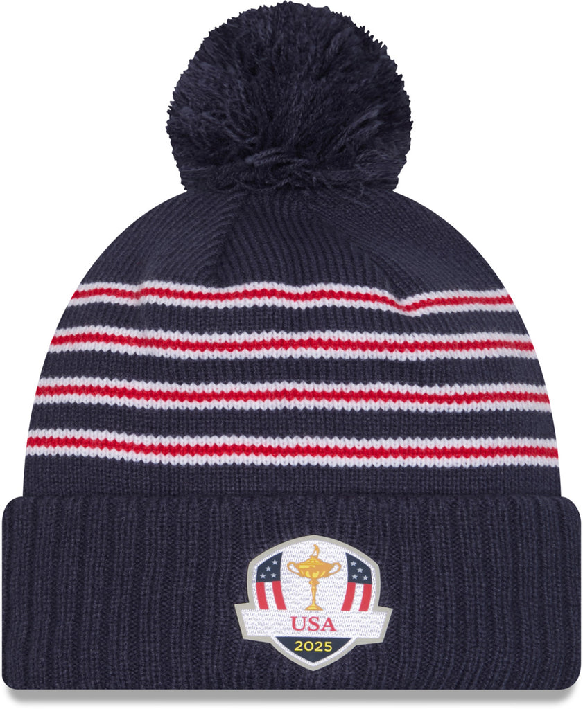 Ryder Cup 2025 New Era Saturday Pom Cuff Knit Beanie