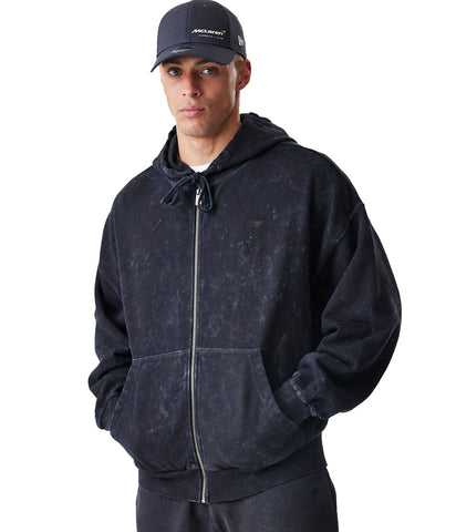 McLaren Racing New Era Washed Black Full Zip Oversized Hoody