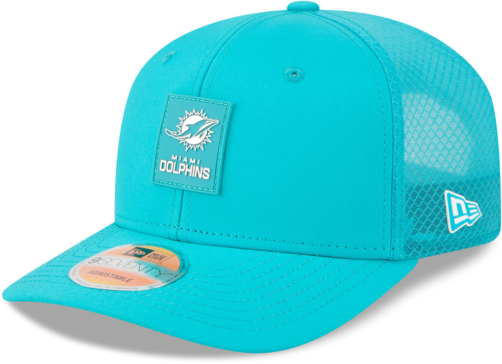 Miami Dolphins NFL Sideline 2025 New Era 9Seventy Stretch Snapback Cap