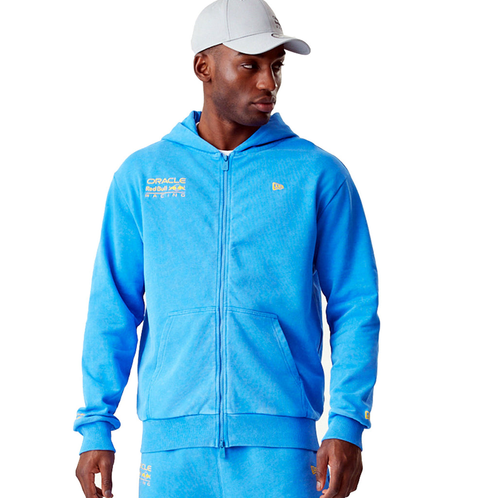 Red Bull Racing New Era Oversized Zip Thru Blue Hoody