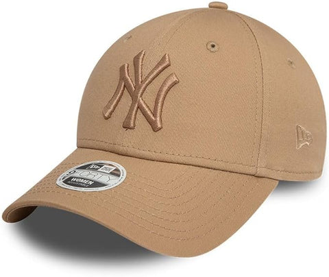 Womens New York Yankees New Era 9Forty Essential Camel Baseball Cap - pumpheadgear, baseball caps