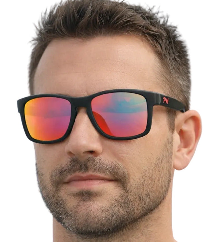 PH Eyewear Ranger Polarised Black/Red Sunglasses