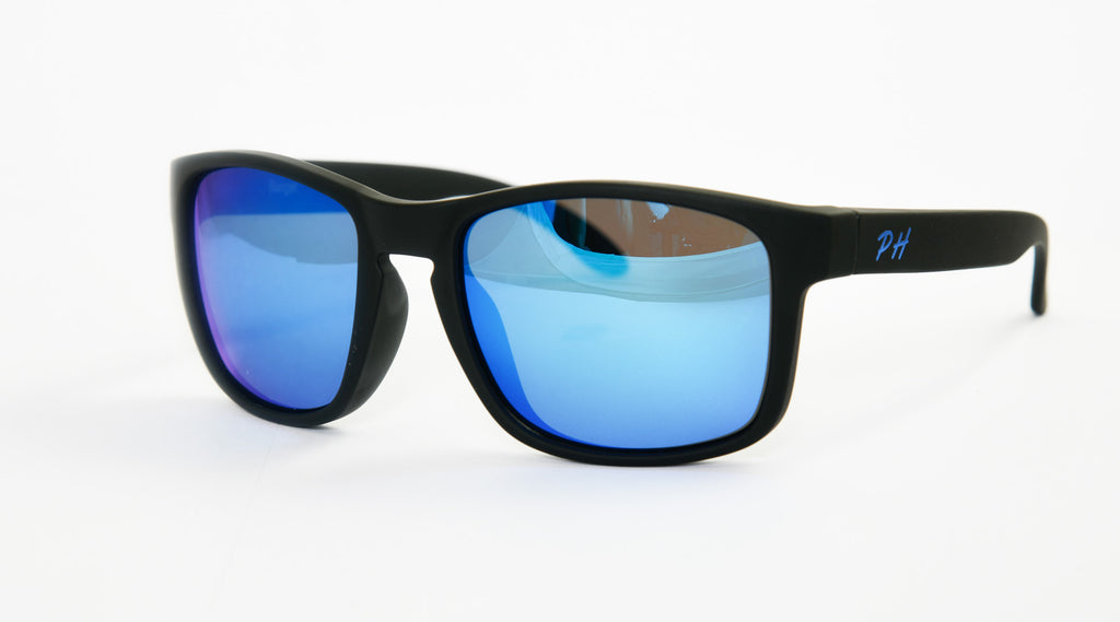 PH Eyewear Ranger Polarised Black/Blue Sunglasses - pumpheadgear, baseball caps