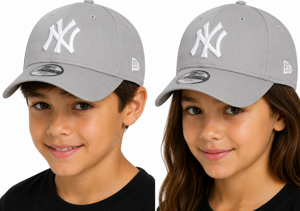 New York Yankees New Era 9Forty Kids Grey Baseball Cap