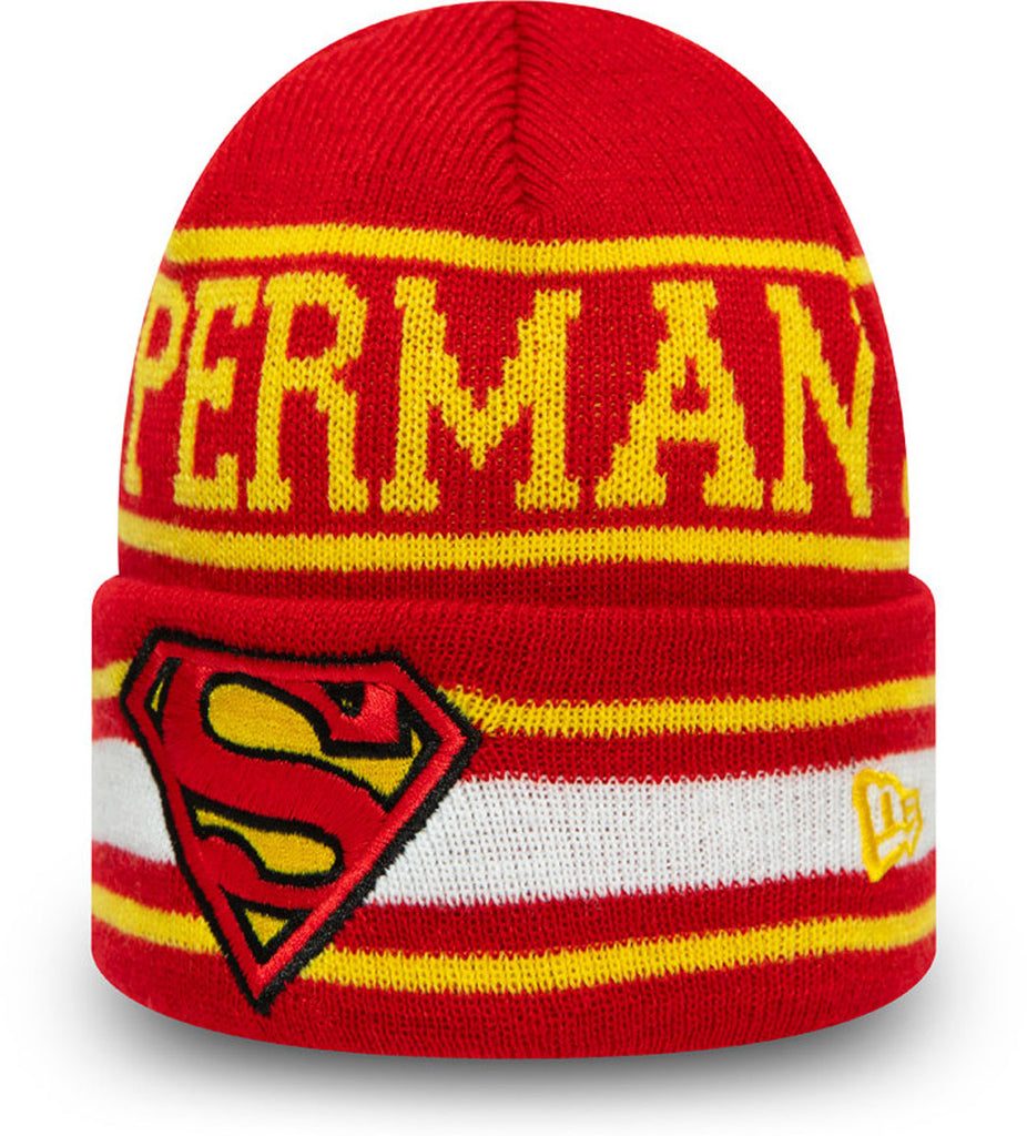 Superman New Era Kids DC Comics Character Knit Beanie - lovemycap