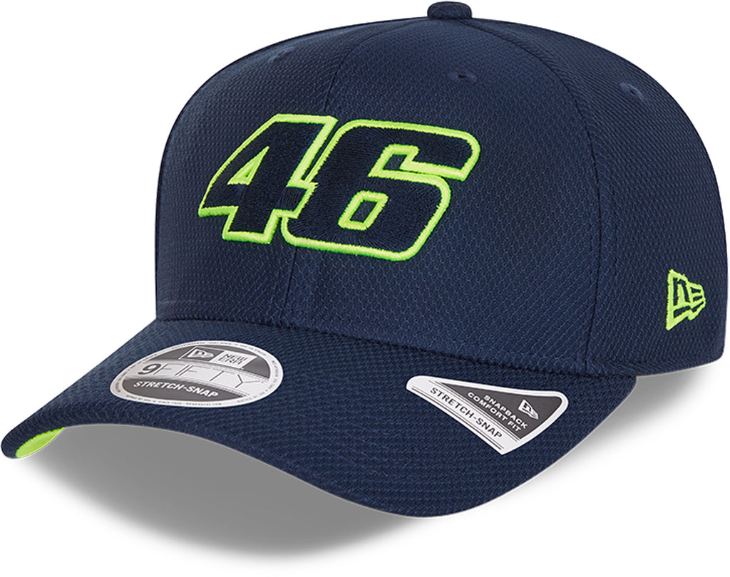 Valentino Rossi New Era 950 VR46 Diamond Era Blue Stretch Snap Cap - lovemycap