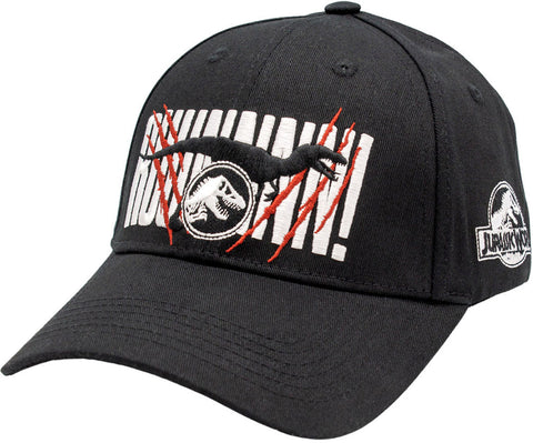 Jurassic Park Raptor Run Black Baseball Cap - lovemycap