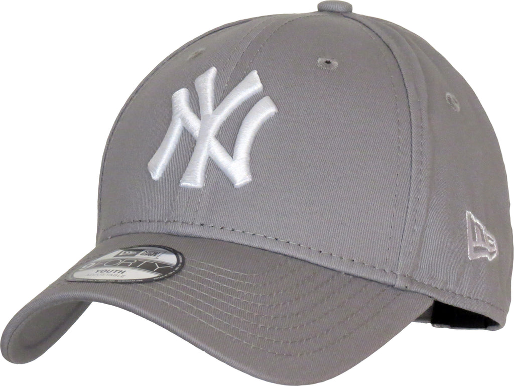 NY Yankees New Era 940 Kids Grey Baseball Cap - pumpheadgear, baseball caps