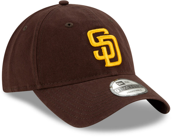 San Diego Padres New Era 9Twenty MLB Core Classic Brown Baseball Cap - pumpheadgear, baseball caps
