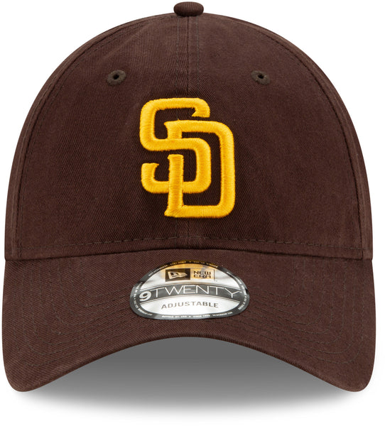 San Diego Padres New Era 9Twenty MLB Core Classic Brown Baseball Cap - pumpheadgear, baseball caps