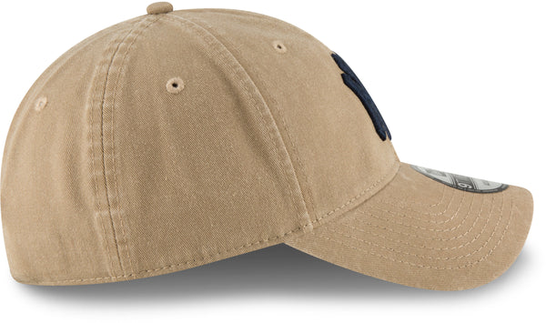 New York Yankees New Era 9Twenty MLB Core Classic Khaki Baseball Cap - lovemycap