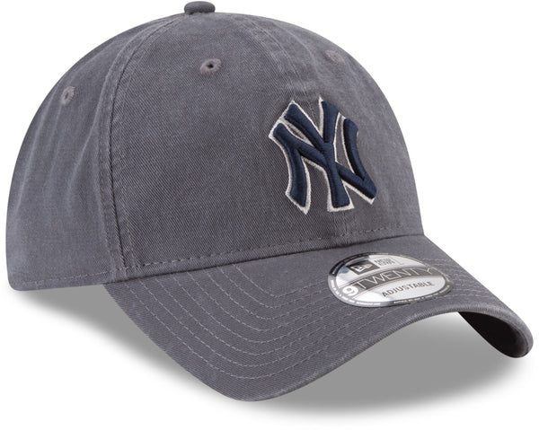 New York Yankees New Era 9Twenty MLB Core Classic Graphite Baseball Cap - lovemycap