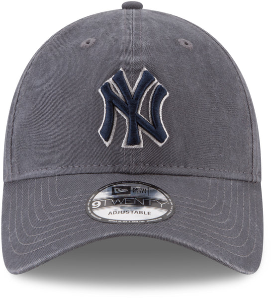 New York Yankees New Era 9Twenty MLB Core Classic Graphite Baseball Cap - lovemycap