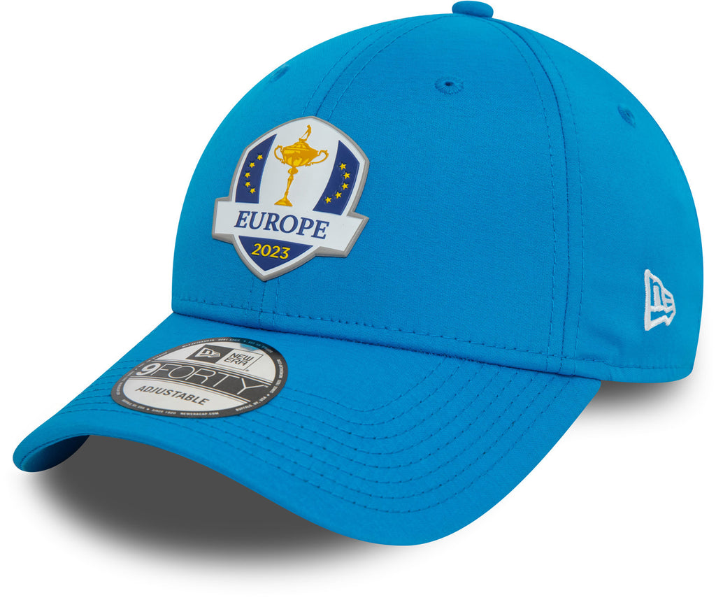 2023 Ryder Cup Welcome to The Team 9FORTY Stretch Snap Hat, Blue, by New Era