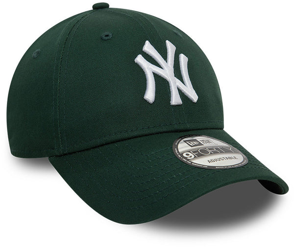 New York Yankees New Era Baseball Cap 9Forty League Essential Dark Green Cap