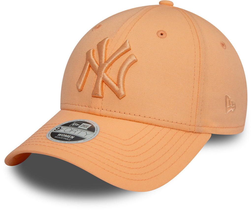 Womens New York Yankees New Era 9Forty Essential Peach Baseball Cap - pumpheadgear, baseball caps