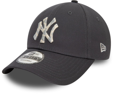 New Era Gorra de béisbol negra ajustable 940 League Basic NY Yankees