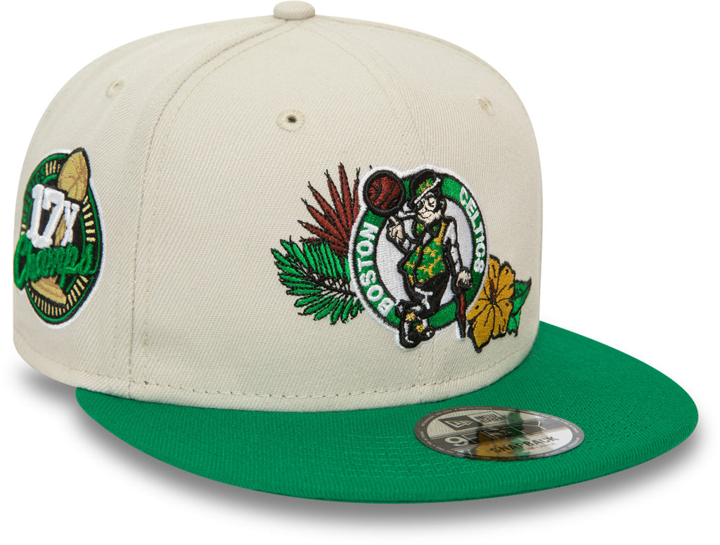 Boston Celtics New Era 9Fifty NBA Floral Team Snapback Cap - pumpheadgear, baseball caps