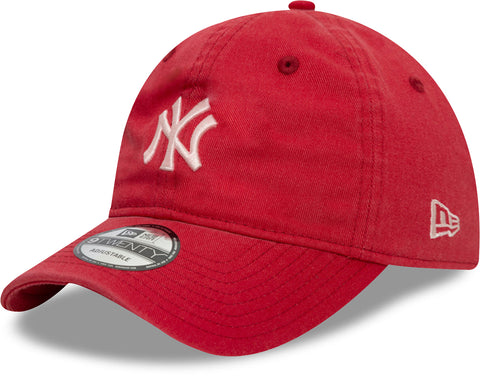 New Era Gorra de béisbol ajustable escarlata 940 League Basic NY Yankees