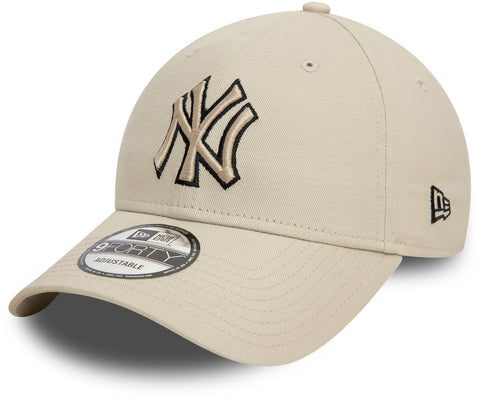 New York Yankees New Era 9Forty Team Outline Stone Baseball Cap