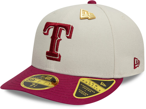 Texas Rangers New Era 59Fifty LP Pin Baseball Cap
