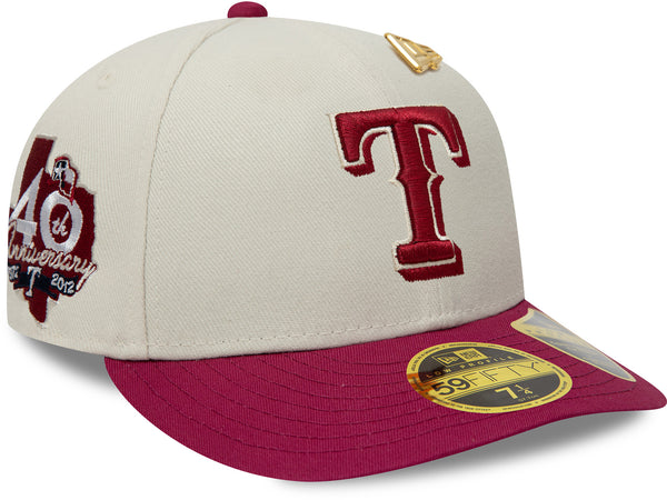 Texas Rangers New Era 59Fifty LP Pin Baseball Cap