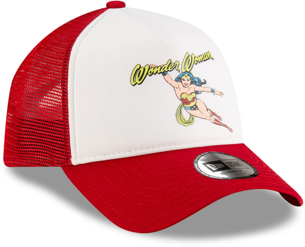 Wonder Woman DC Comics New Era Kids Scarlet Trucker Cap (Age 6 - 12 Years)