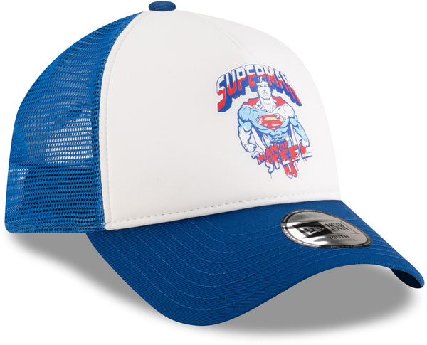 Superman DC Comics New Era Kids Blue Trucker Cap (Age 6 - 12 Years)