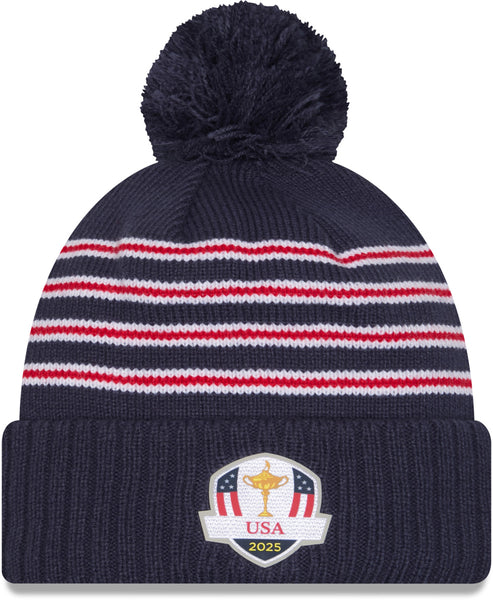 Ryder Cup 2025 New Era Saturday Pom Cuff Knit Beanie