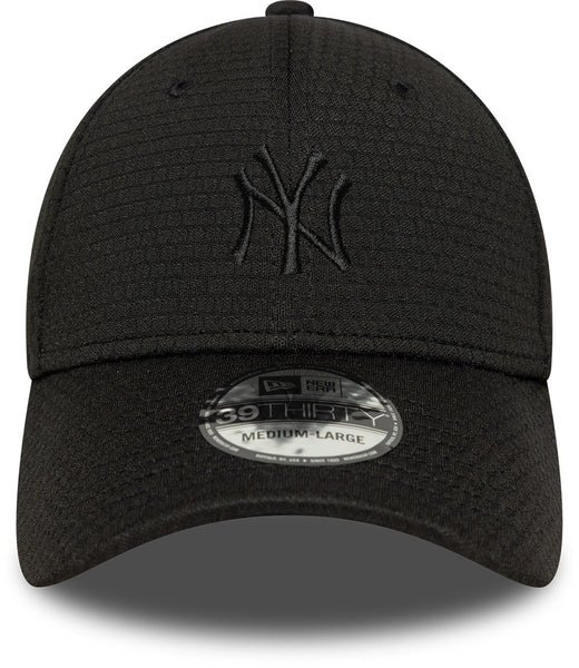 New York Yankees New Era 39Thirty Stretch Mesh Black Baseball Cap - pumpheadgear, baseball caps