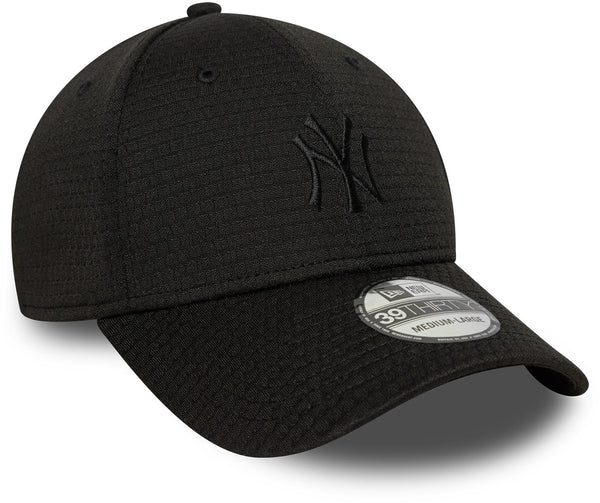 New York Yankees New Era 39Thirty Stretch Mesh Black Baseball Cap - pumpheadgear, baseball caps