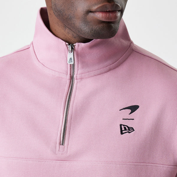 McLaren Racing New Era Cool Pink Quarter Zip Sweatshirt