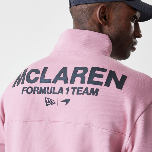 McLaren Racing New Era Cool Pink Quarter Zip Sweatshirt