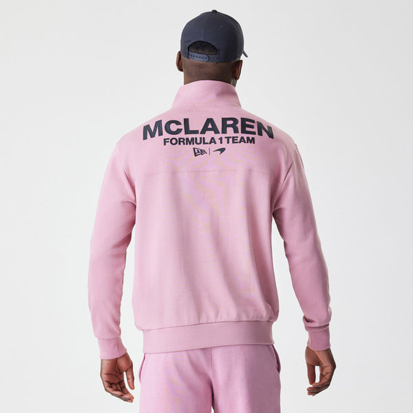 McLaren Racing New Era Cool Pink Quarter Zip Sweatshirt