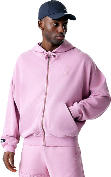McLaren Racing New Era Washed Cool Pink Full Zip Oversized Hoody