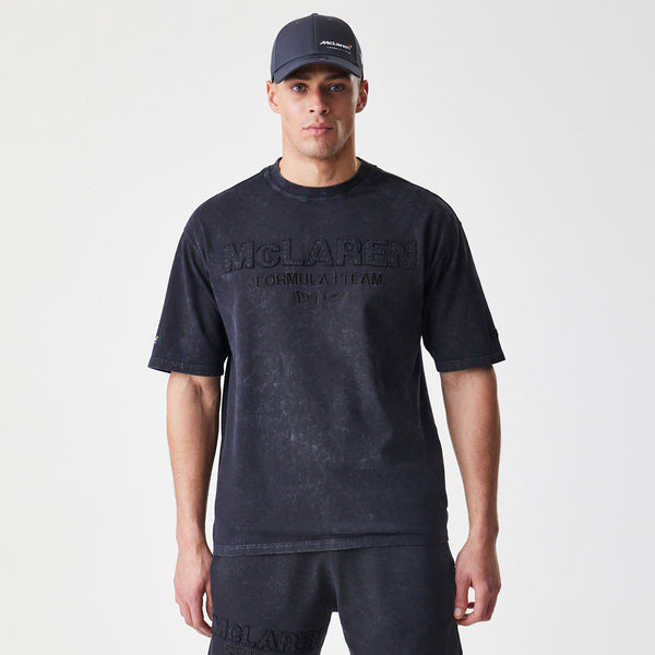 McLaren Racing New Era Black Washed Oversized T-Shirt