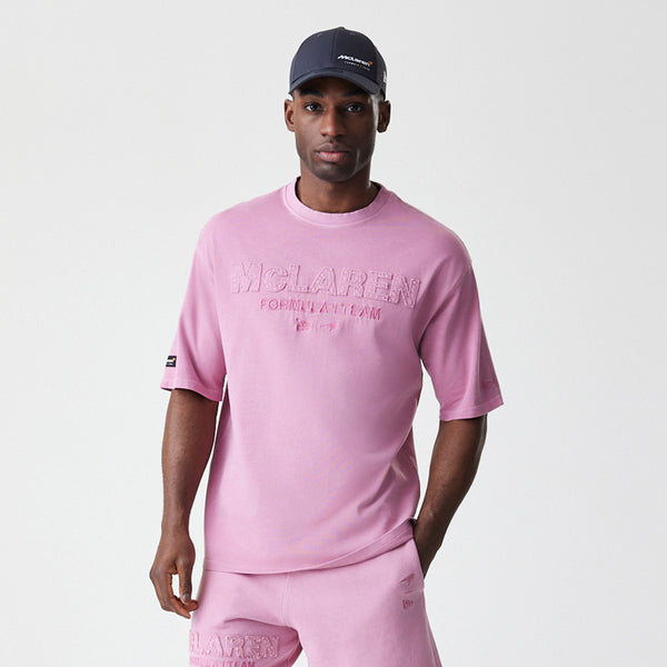 McLaren Racing New Era Cool Pink Washed Oversized T-Shirt