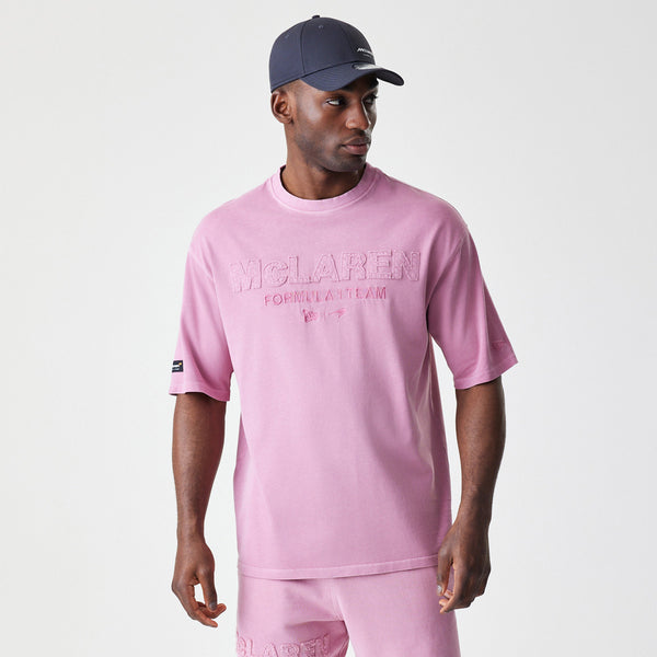 McLaren Racing New Era Cool Pink Washed Oversized T-Shirt