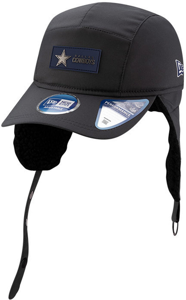 Dallas Cowboys New Era Sideline 2025 Cold Weather Runner Dog Ear Adjustable Cap