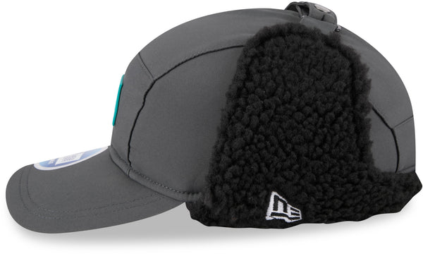 Miami Dolphins New Era Sideline 2025 Cold Weather Runner Dog Ear Adjustable Cap