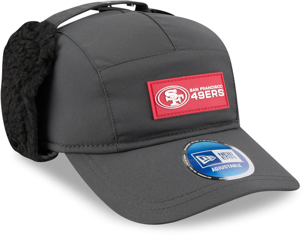 San Francisco 49Ers New Era Sideline 2025 Cold Weather Runner Dog Ear Adjustable Cap