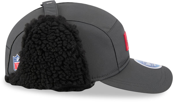 San Francisco 49Ers New Era Sideline 2025 Cold Weather Runner Dog Ear Adjustable Cap