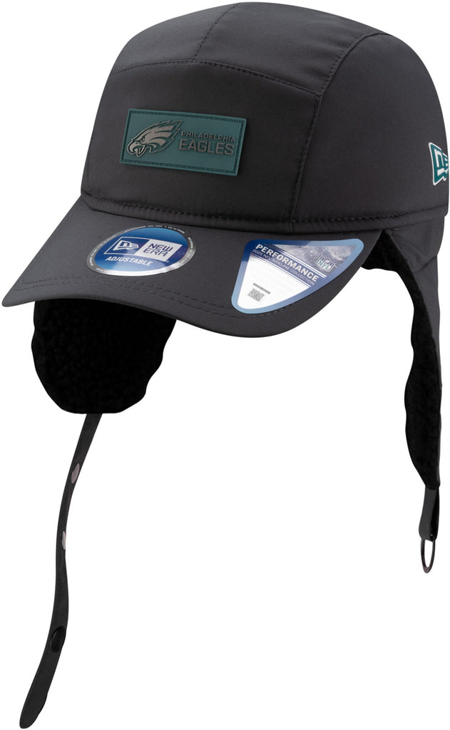 Philadelphia Eagles New Era Sideline 2025 Cold Weather Runner Dog Ear Adjustable Cap