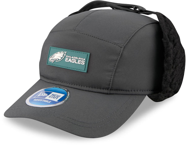 Philadelphia Eagles New Era Sideline 2025 Cold Weather Runner Dog Ear Adjustable Cap