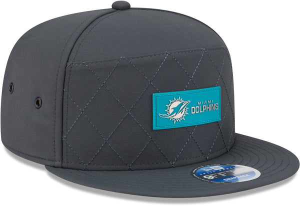 Miami Dolphins New Era 9Fifty SP NFL Sideline 2025 Cold Weather Snapback Cap