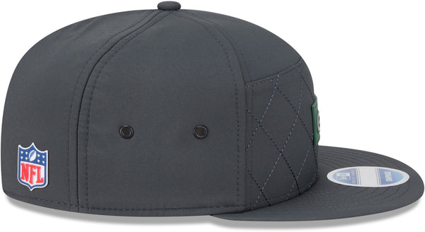 Gorra del equipo Baltimore Ravens NFL 2023 Sideline New Era 9Forty Stretch Snap gris